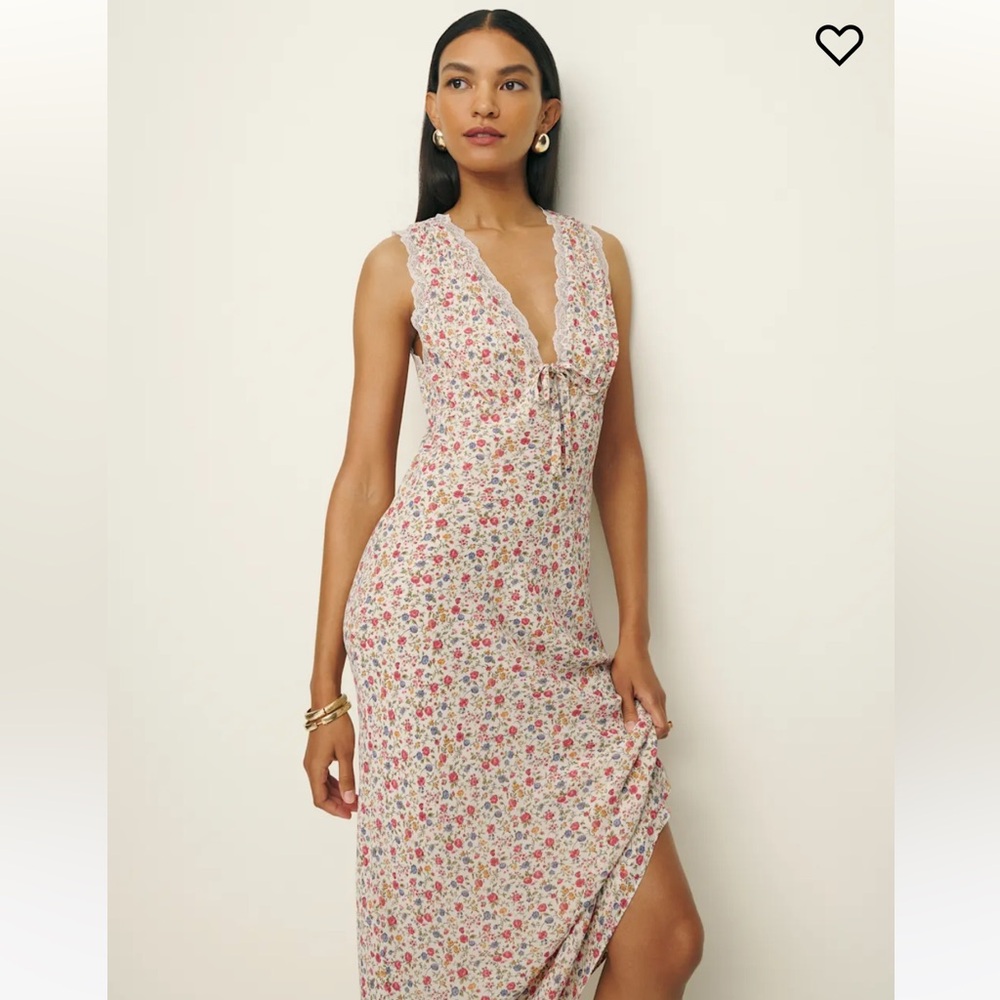 Reformation Sharla Dress Ivory - Picture 4 of 11